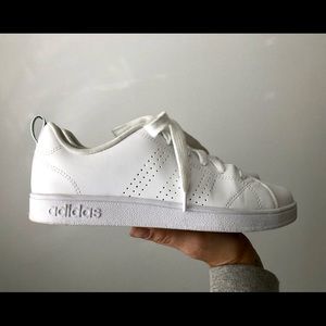 Adidas All White Sneakers - EUC!